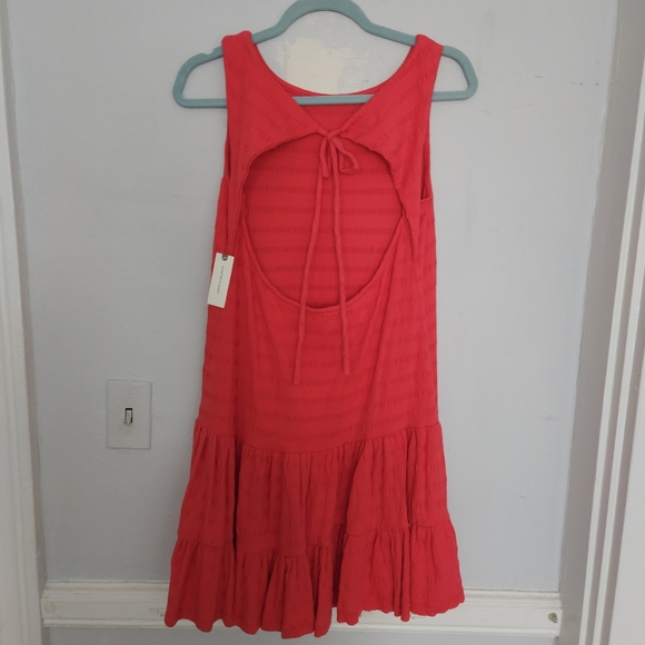 NWT Anthropologie Flounced Open-Back Mini Dress | S - Picture 6 of 6
